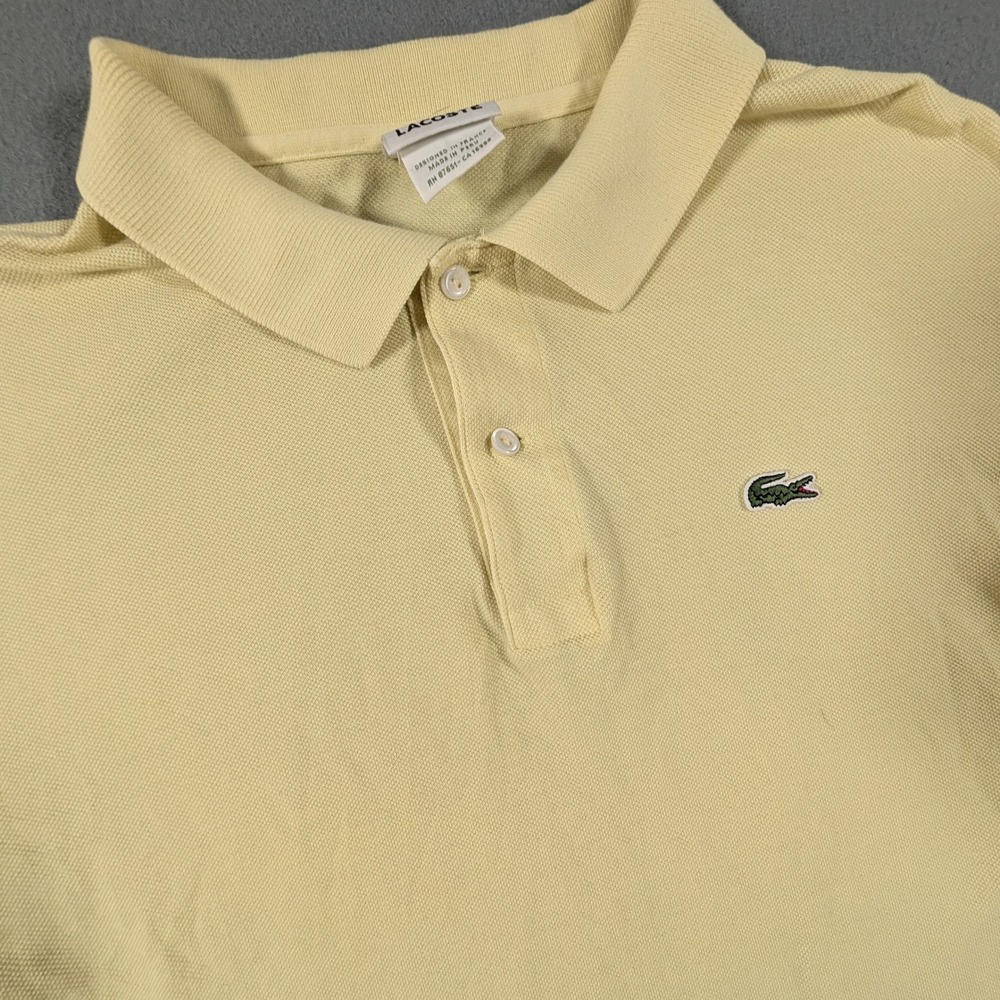 Lacoste Polo Shirt Mens 6 XL Pique Short Sleeve Crocodile Logo Classic